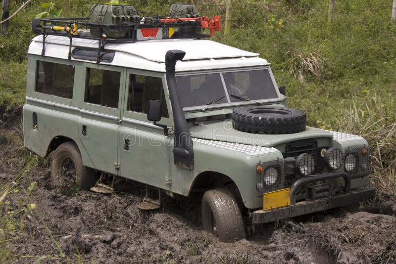 Dirty jeep on competition