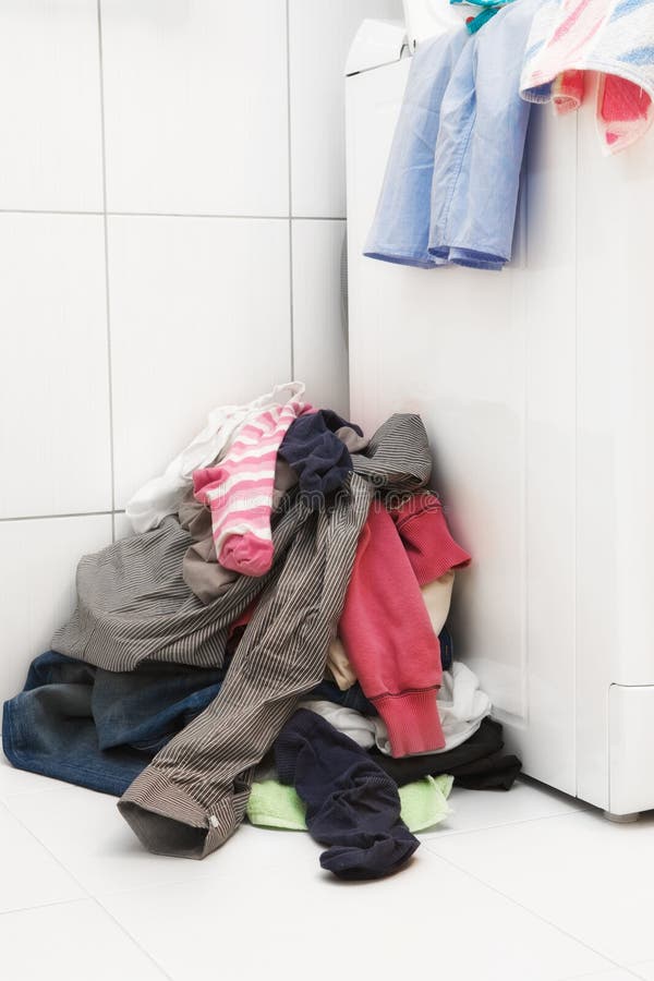 Disorderly Clothes on Floor Stock Image Image of messy, woman 18639449