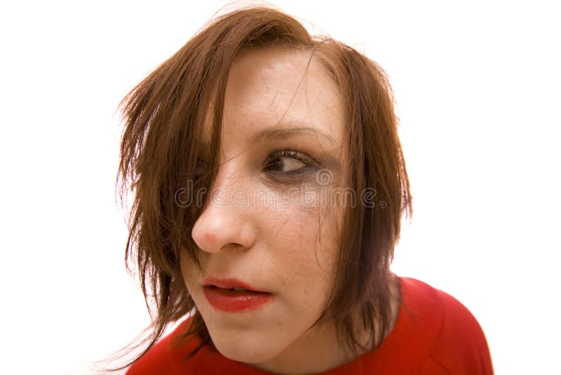 Dirty Makeup Woman Picture. Image 8064435