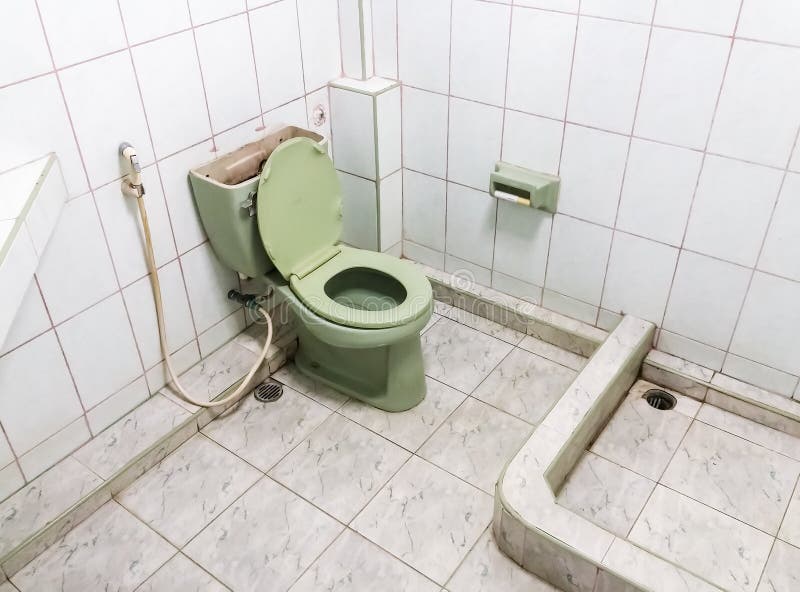 Dirty old restroom stock image. Image of plumbing, seat 59323623