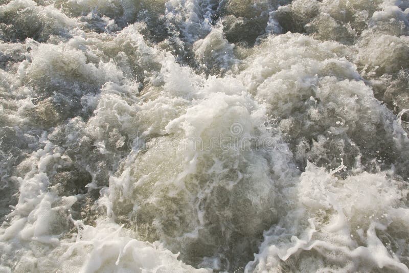 Dirty Rushing Water Background of a River in Flood Stock Photo Image