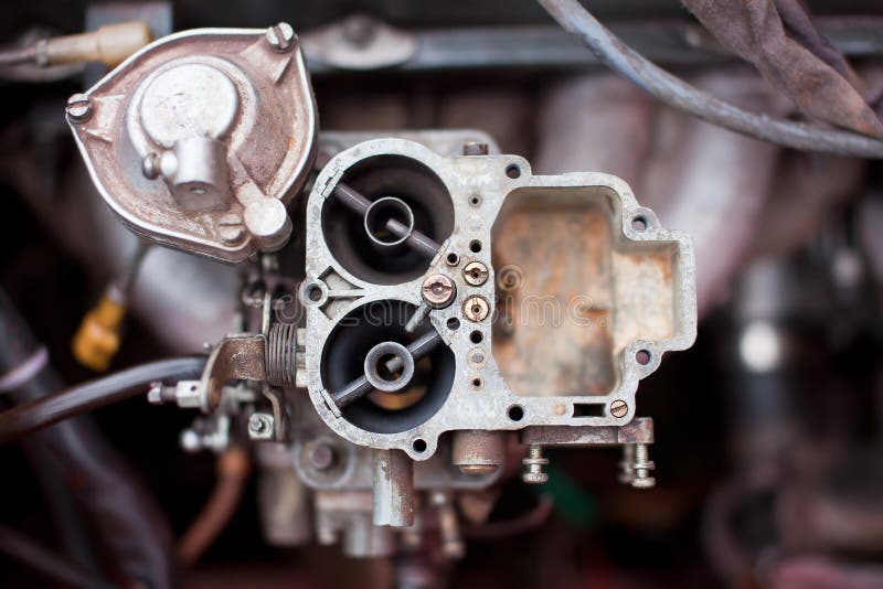 Dirty Rusty Carburetor of Old Russian Car Stock Image Image of