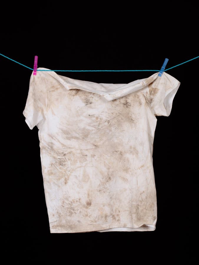 Dirty shirt stock image. Image of wash, hang, misery 41736437
