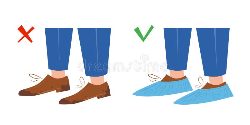 Shoe Covers Stock Illustrations – 292 Shoe Covers Stock