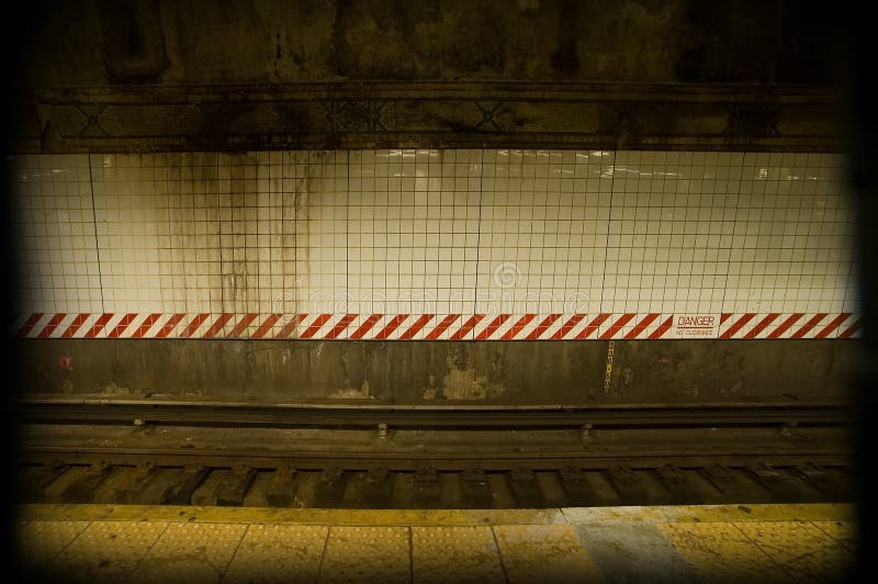 Dirty subway royalty free stock photography
