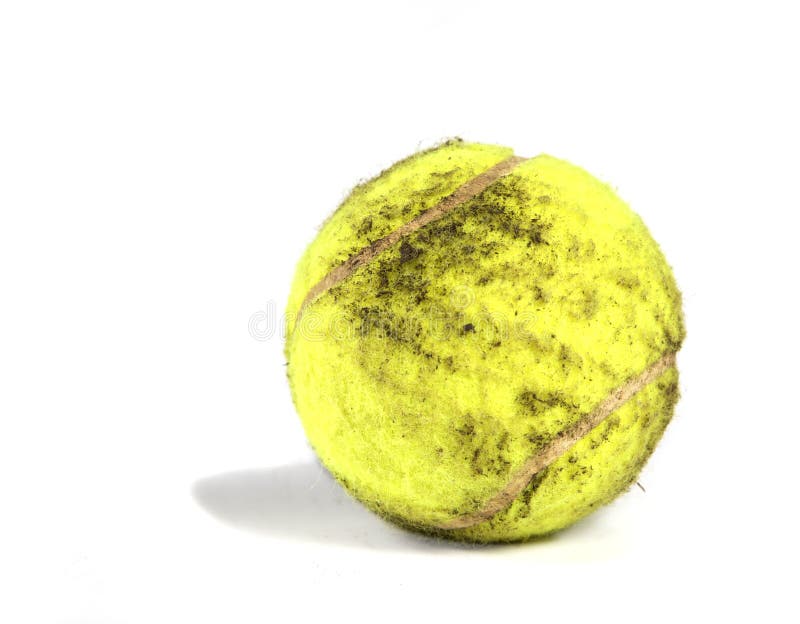 Dirty Tennis Ball stock photo. Image of ball, grunge 10248412