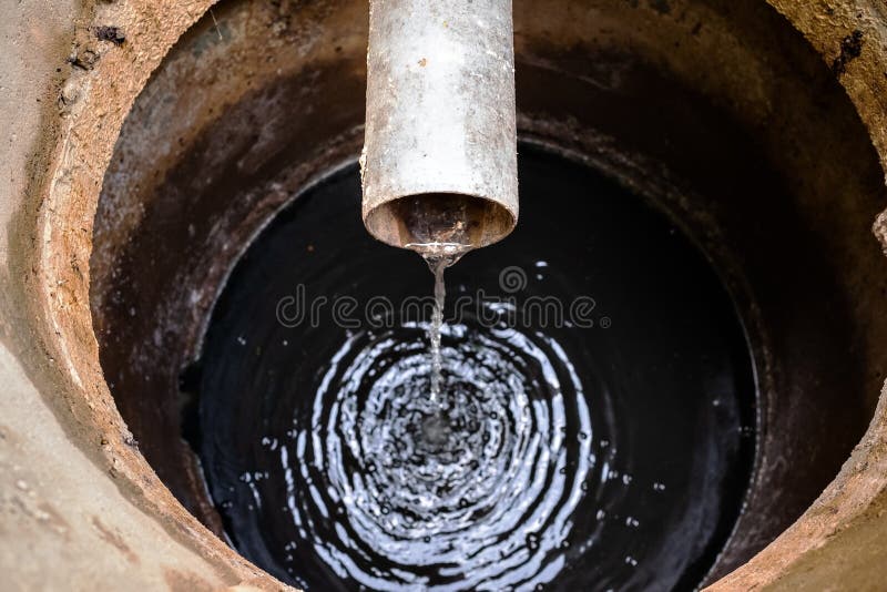 Dirty Water Flowing from Pipe in Sewer Stock Photo Image of pollution