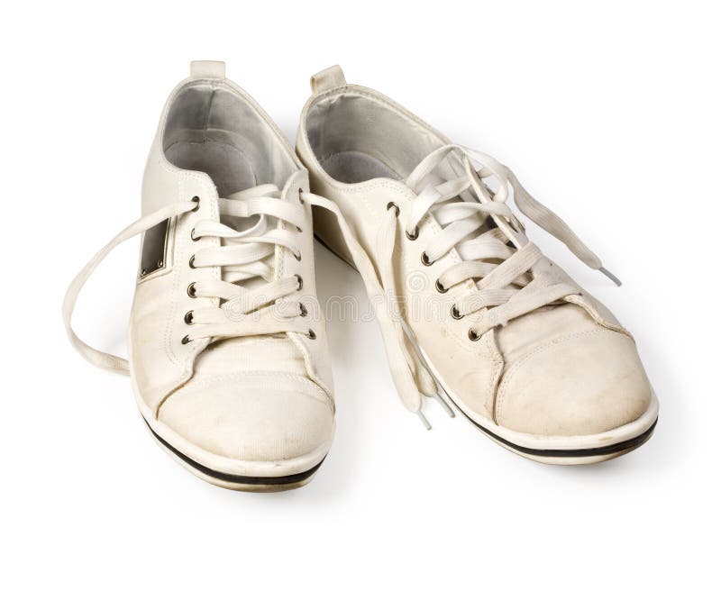 Dirty white shoes stock photo. Image of dirt, boot, high 32818812