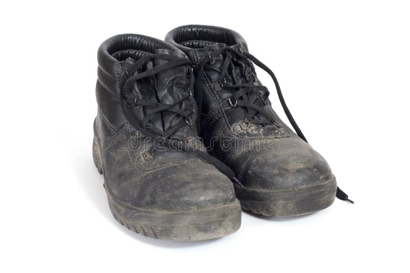Dirty work boots stock photo. Image of feet, scruffy, industry - 2592502