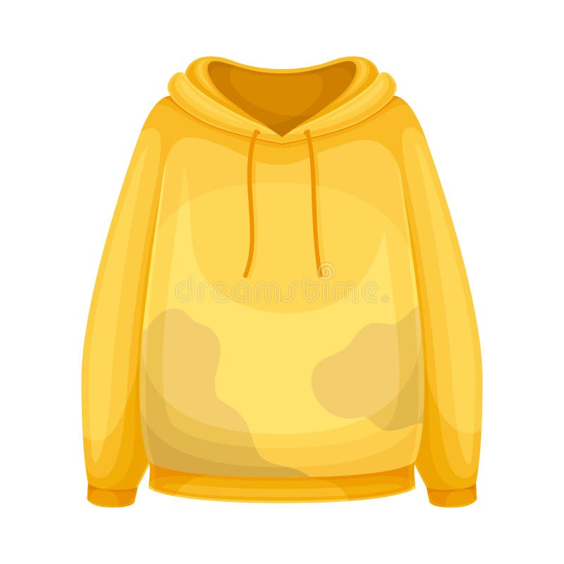 Dirty Yellow Hoodie with Stain and Spots As Used Clothes for Laundry ...