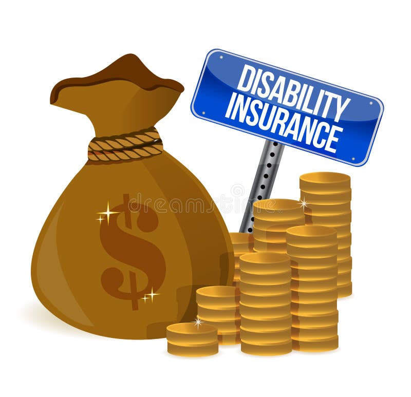 Disability insurance stock illustration. Illustration of disability