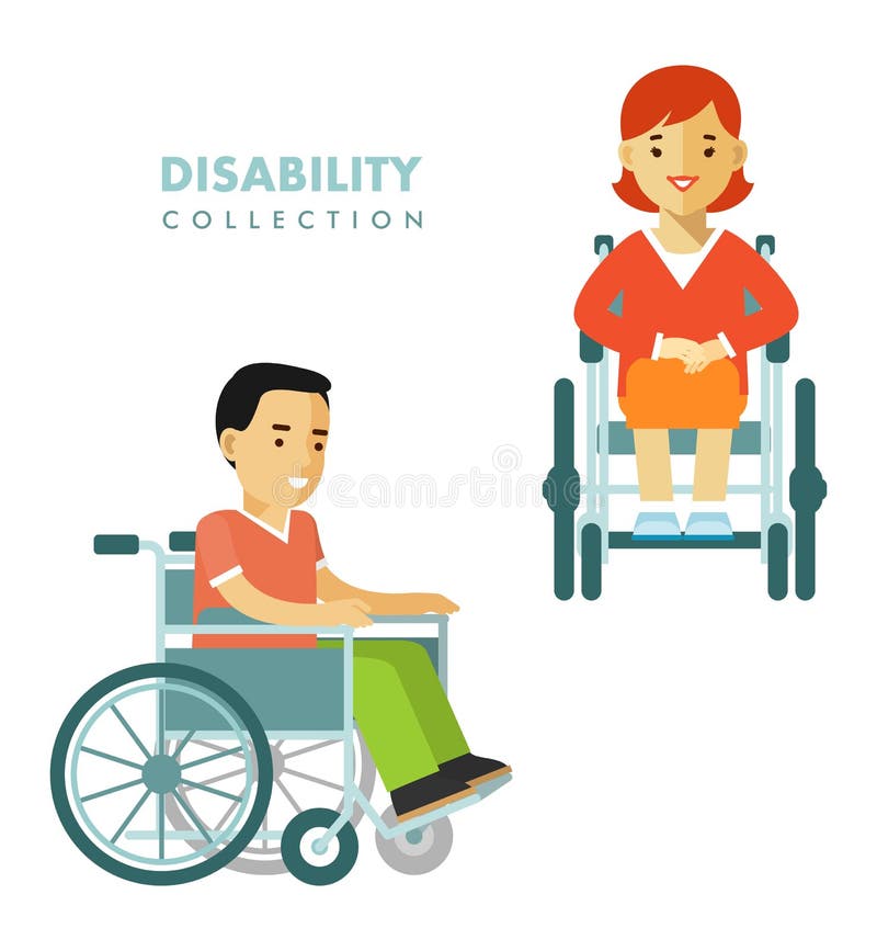 Disability person concept stock vector. Illustration of character ...