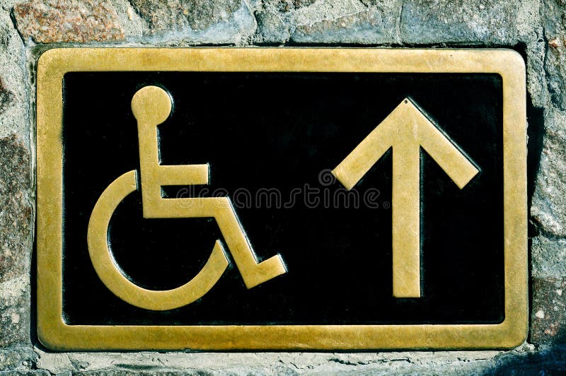 Disabled access sign royalty free stock image
