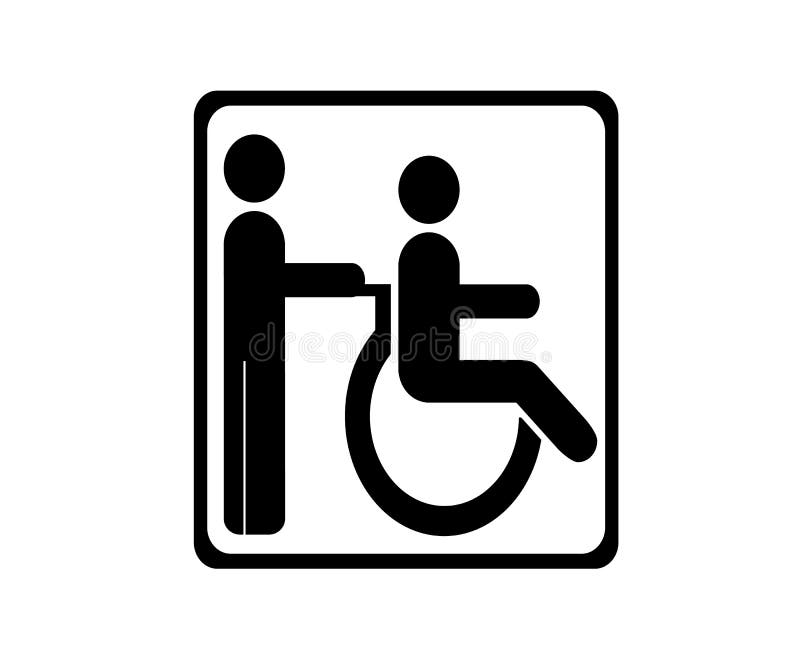 Disabled icon sign royalty free illustration