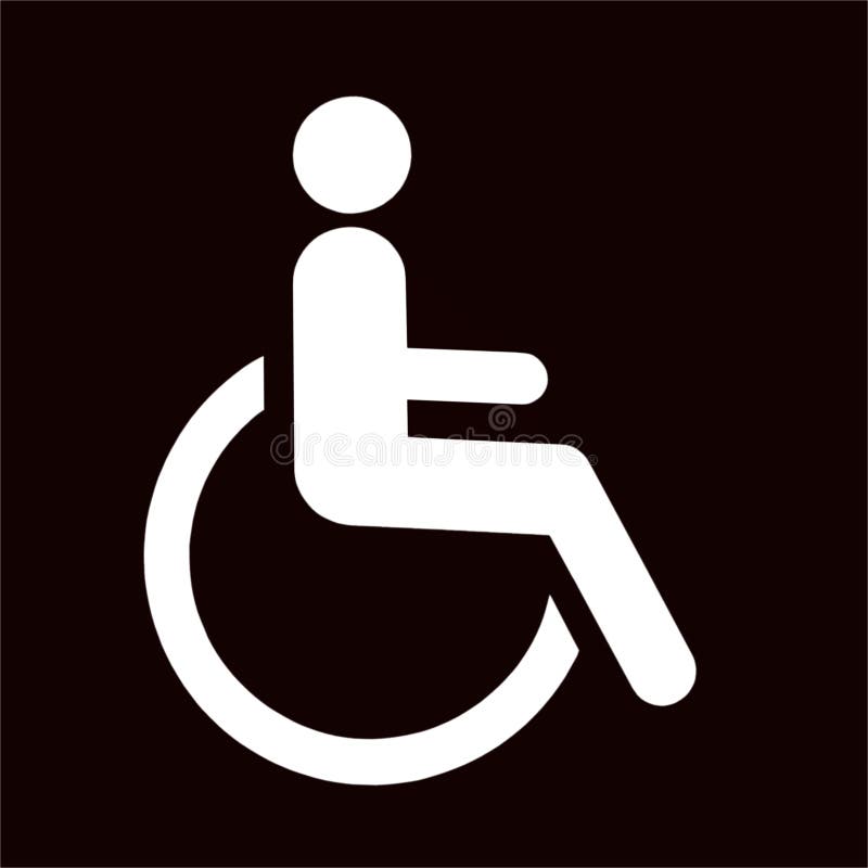 Disabled icon sign royalty free illustration