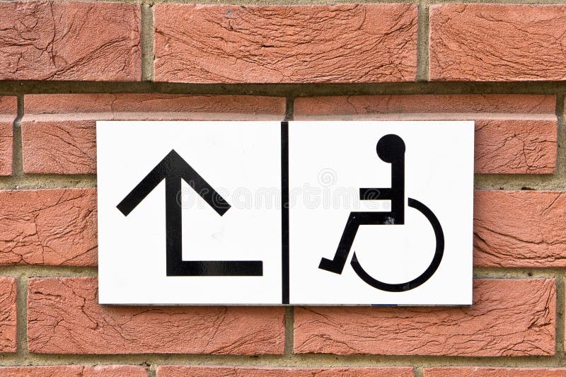 Disabled sign stock photos