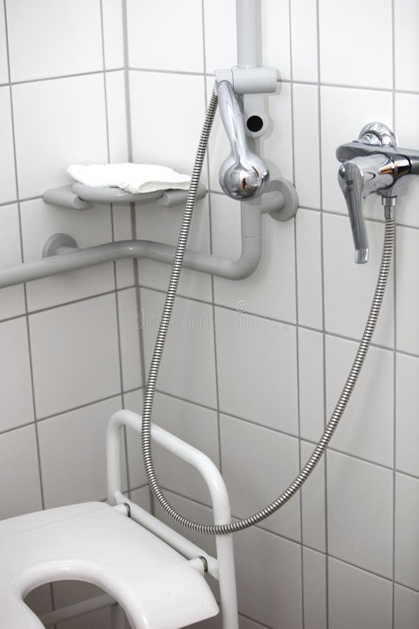 Disabled toilet and shower stock photography Disabled toilet and shower stock photography
