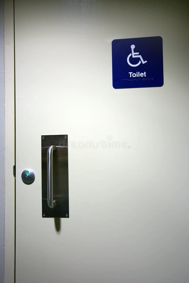 Disabled toilet sign royalty free stock photography