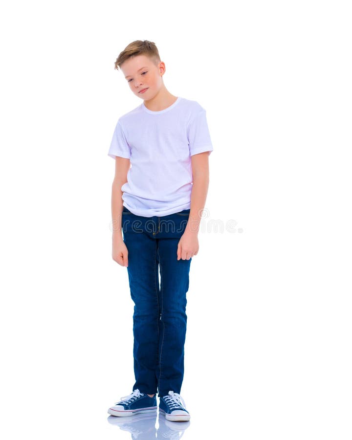 Disappointed Little School-age Boy. Stock Image - Image of difficulties ...