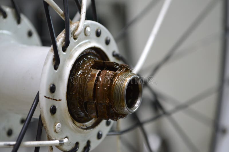 Wornout Bicycle Bushing with Spokes Stock Photo Image of spigot