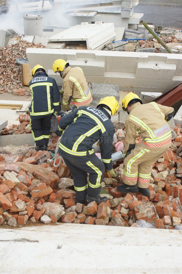 Building destroyed, explosion and collapses royalty free stock images