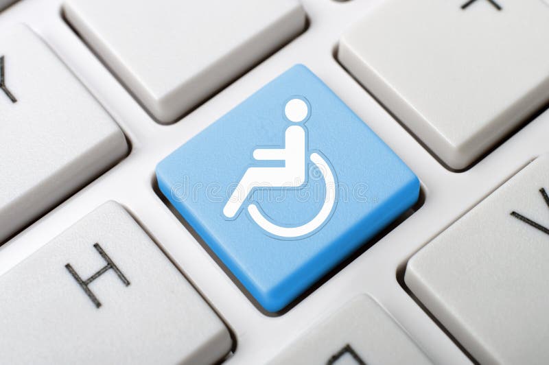 Disabilitare tasto sulla tastiera illustrazione di stock