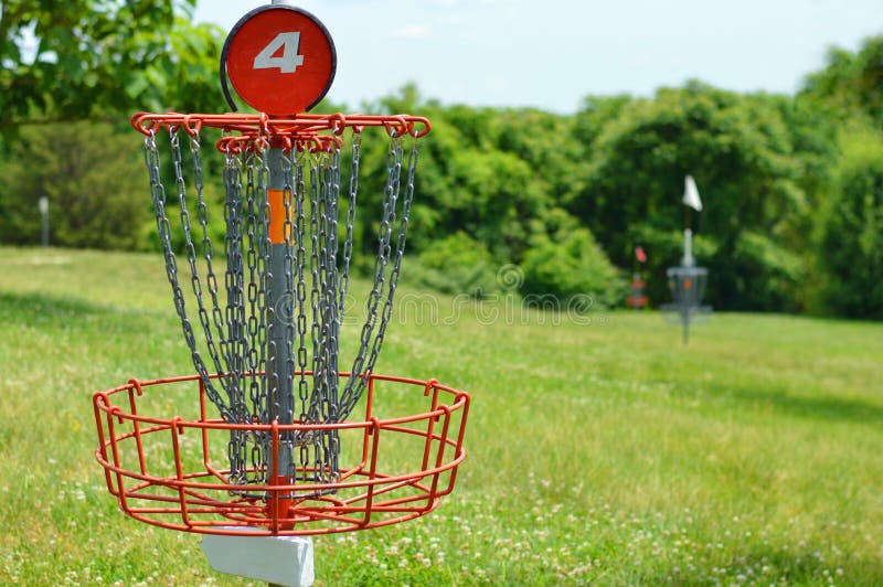 Disc Golf Basket royalty free stock photo Disc Golf Basket royalty free stock photo