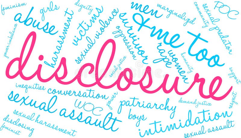 Disclosure Word Cloud vector illustration