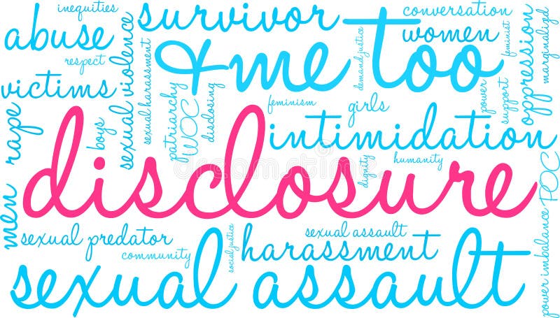 Disclosure word cloud royalty free illustration