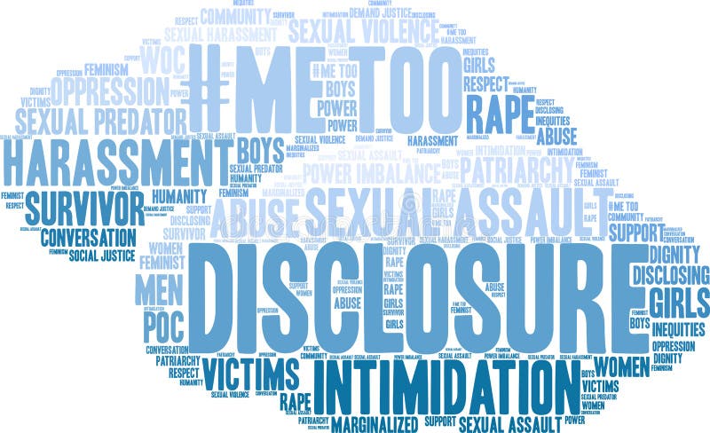 Disclosure Word Cloud stock illustration