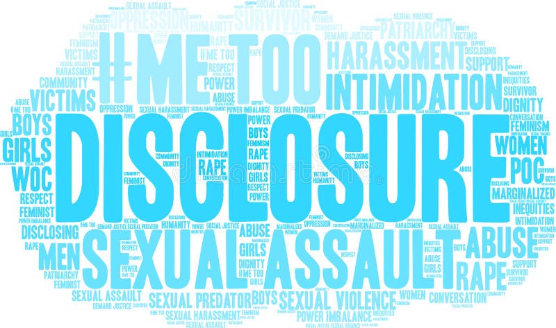 Disclosure Word Cloud royalty free illustration