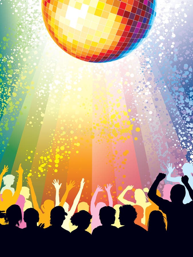 Disco party stock vector. Illustration of club, ball - 10356261