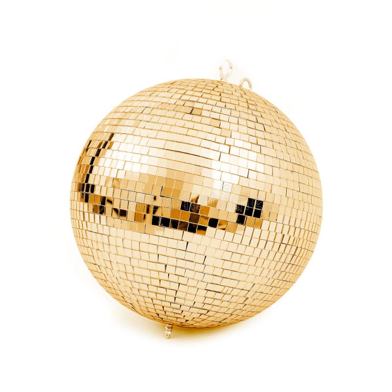 Golden Disco Ball Stock Photo - Download Image Now - Disco Ball