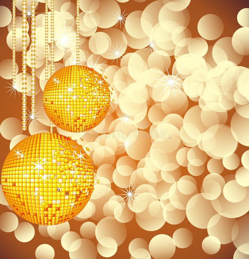 Gold Disco Ball Lights Stock Illustrations 365 Gold Disco Ball Lights