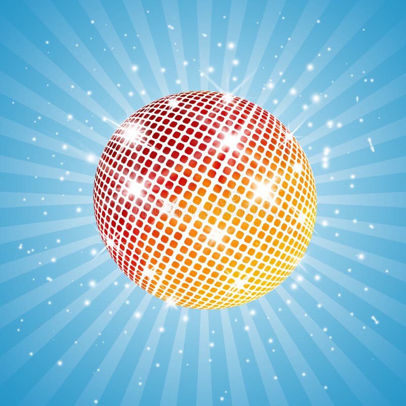 Rainbow disco ball stock vector. Illustration of design 9787090