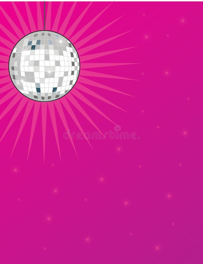 Abstract pink disco ball background Stock Vector by ©elaineitalia