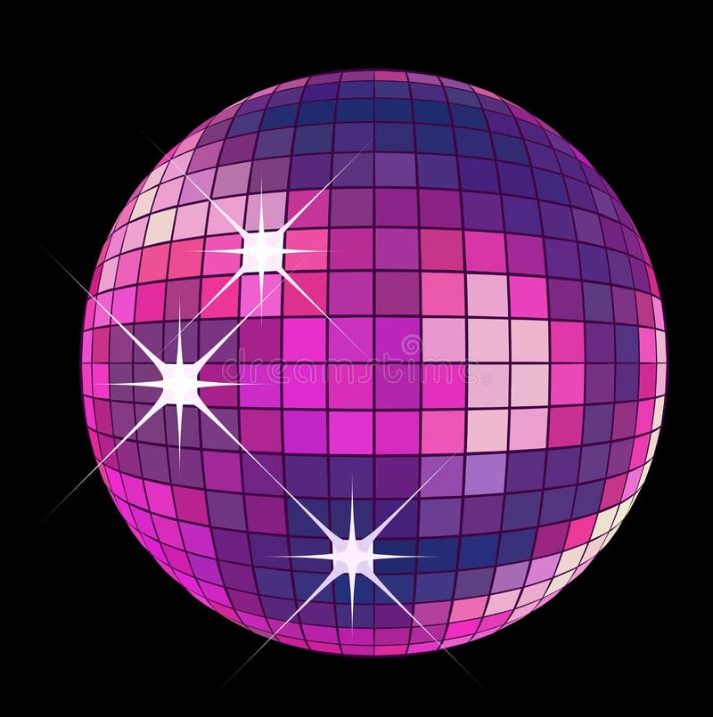 Disco ball grey stock vector. Illustration of object, entertainment