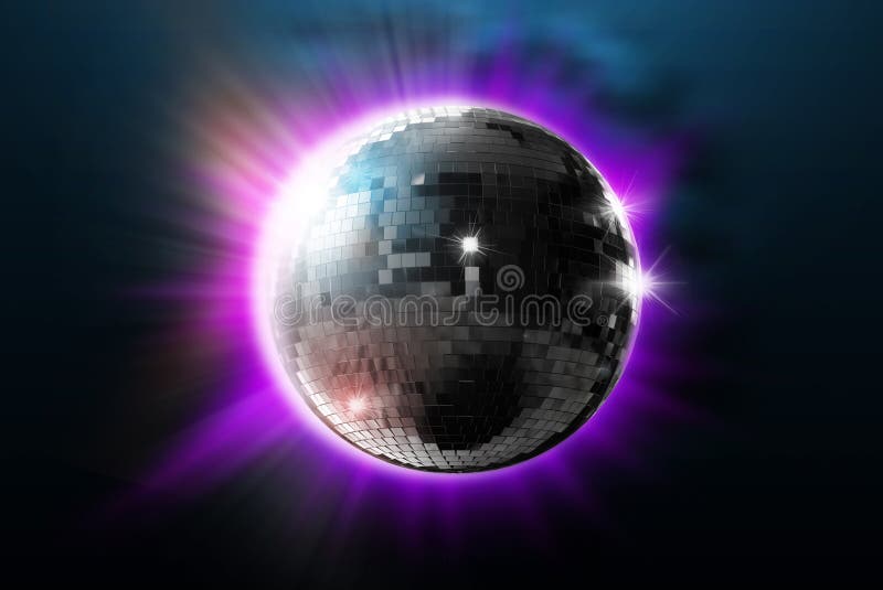 Disco ball with lights