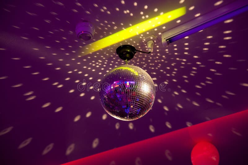 Disco Ball. Night Party Equipment. Retro Stock Photo Image of