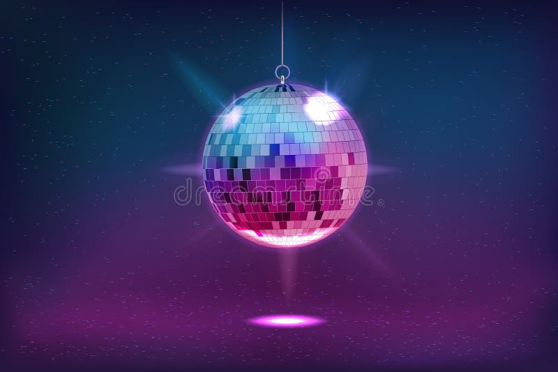 Boules Disco Avec Des Pièces De Miroir Pour Danser Dans Une Discothèque