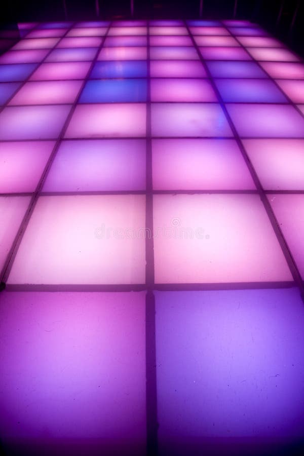 Disco Dance Floor With Colorful Lighting Stock Photo Image Of