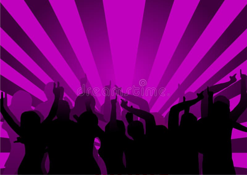 Disco Dancers royalty free illustration Disco Dancers royalty free illustration