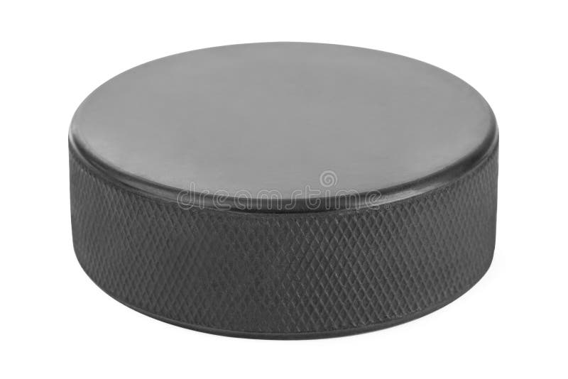 Disco de hóquei em gelo foto de stock Disco de hóquei em gelo foto de stock