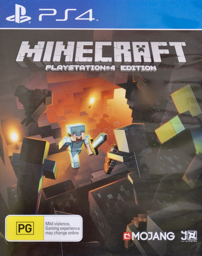 Disco De Jogo Da Edição Do PS4 Minecraft PlayStation Foto