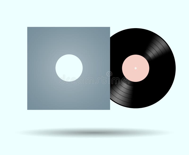 Disco de vinilo con el empaquetado en fondo aislado Estilo plano Ejemplo del vector para sus diseños libre illustration Disco de vinilo con el empaquetado en fondo aislado Estilo plano Ejemplo del vector para sus diseños libre illustration