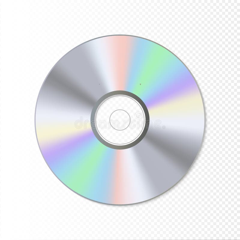 Disco del CD o di DVD illustrazione di vettore di tecnologia di Blu-Ray Dati sani di musica royalty illustrazione gratis