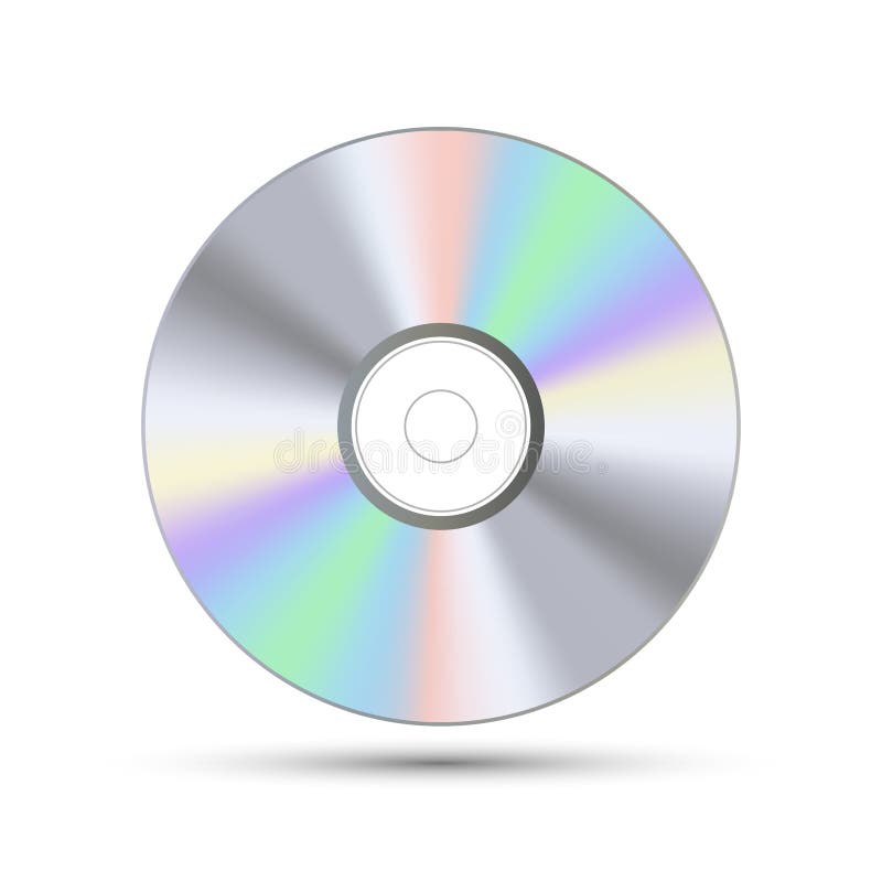 Disco del CD o di DVD illustrazione di vettore di tecnologia di Blu-Ray Informazioni di dati sane di musica royalty illustrazione gratis