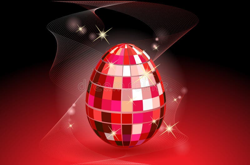 Disco Easter stock illustration. Illustration of orange 13283899