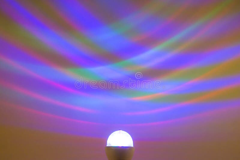 A Disco Lamp that Puts Light on the Wall Stock Photo Image of disco