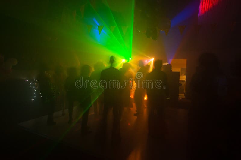 Nightclub Party with Lightshow Editorial Image - Image of crowd ...